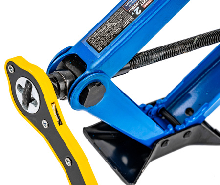 Podnośnik trapezowy trapez lewarek samochodowy do wymiany kół 2T 2000kg FORSAGE