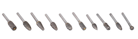 Frezy trzpieniowe do metalu stali drewna pilniki Zestaw 10 szt. MAR-POL