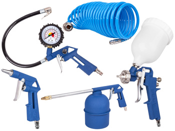 Zestaw lakierniczy pistolet do malowania i pompowania 5el MAR-POL