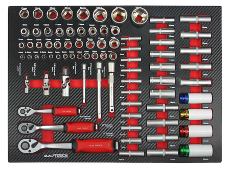 Profesjonalna szafka narzędziowa wózek warsztatowy 7 szuflad 298 el BJC