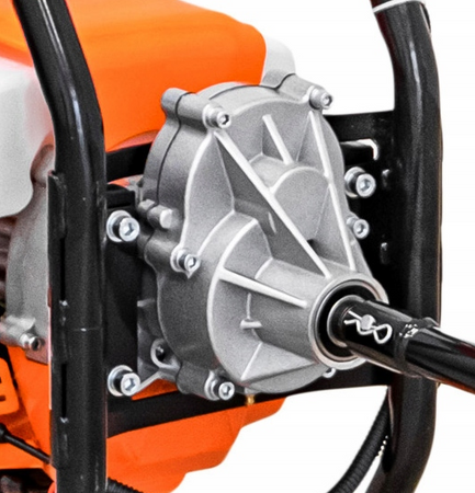 Wiertnica glebowa świder spalinowy 2-os do gleby ziemi 3 wiertła przedłużka + olej GEKO