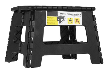Stołek taboret warsztatowy składany uniwersalny siedzisko krzesło 150 kg GEKO