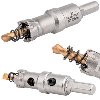 Otwornica widiowa z wiertłem 18mm FALON-TECH