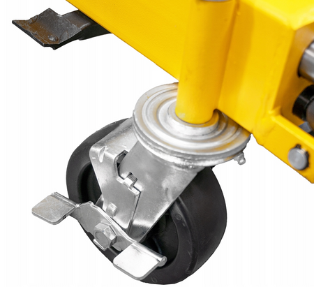 Wózek hydrauliczny do demontażu transportu dużych kół opon tir ciągnik JCB