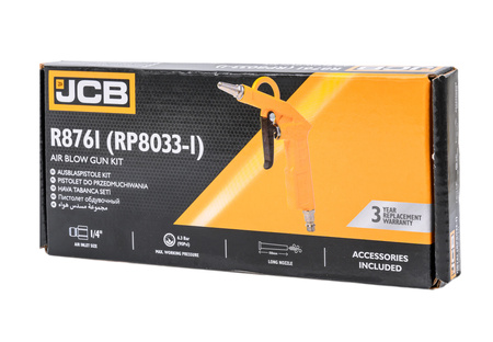 Pistolet do kompresora przedmuchiwania pneumatyczny do węża 2 dysze JCB