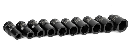 Nasadki udarowe CRV 1" 17-41 mm 10 sztuk MAR-POL