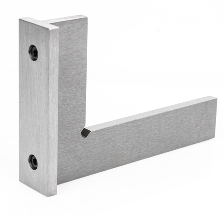 Kątownik ślusarski ze stopką 90° stalowy z podstawą płaski 100x70 mm FALON-TECH