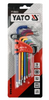 Klucze imbusowe kolorowe imbusy wkrętaki torx T10-T50 mm 9 szt YT-05633 YATO