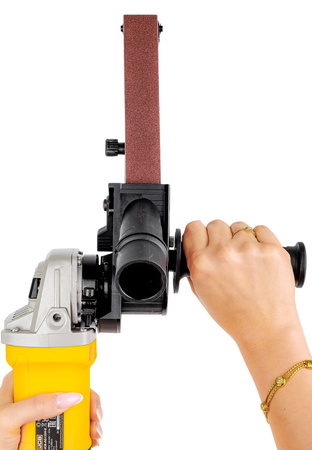 Przystawka taśmowa do szlifierki szlifowania polerowania rur pilnik spawów FALON-TECH