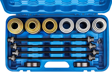 Zestaw ściągaczy ściągacz tulei wahacza łożysk sworzni adaptery 26el ROCKFORCE