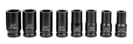 Zestaw nasadki udarowe nasadowe do klucz pneumatyczny 3/4" 17-32 mm 8el MAR-POL