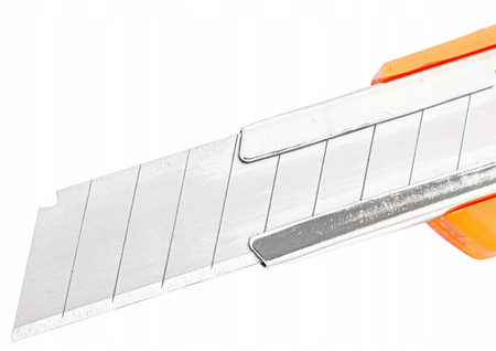 Nóż metalowy uniwersalny 18 mm do tapet wykładzin blokada ostrza FALON-TECH