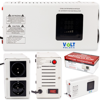 Stabilizator napięcia AVR 1000VA 1000 8% agregat slim VOLT POLSKA