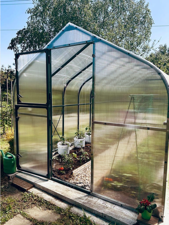 Szklarnia ogrodowa poliwęglan premium plus 250x600 15m2 kolor zielony PTF