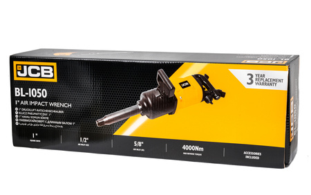 Klucz pneumatyczny udarowy do kół 1" 4000Nm TIR mocny długi BL1050 JCB