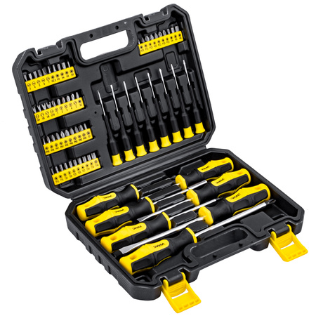 Zestaw wkrętaków śrubokrętów bitów precyzyjnych 65el WMC