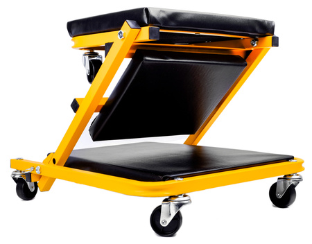 Leżanka warsztatowa składana taboret leżak 2w1 siedzisko stołek 150kg JCB