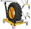 Wózek hydrauliczny do demontażu transportu dużych kół opon tir ciągnik JCB