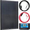 Zestaw solarny fotowoltaiczny 100W 12V BLACK (Panel solarny 100W, Regulator napięcia 10A) VOLT POLSKA