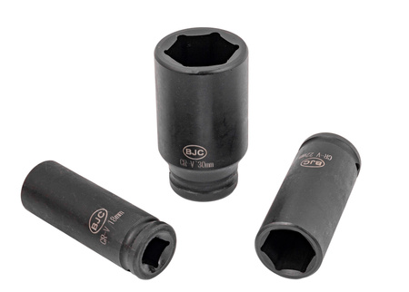 Nasadki udarowe Klucze nasadowe Zestaw 1/2" 10-32 mm 13 sztuk BJC