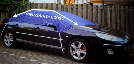 Pokrowiec na samochód auto dach szyby mata antyszronowa przeciwszronowa sedan CARPOINT