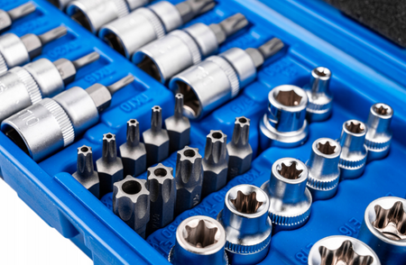Klucze nasadowe gwiazdka nasadki bity torx 3/8" zestaw kluczy nasadek 34el FALON-TECH