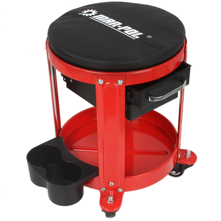 Taboret warsztatowy stołek z szufladami regulowany MAR-POL