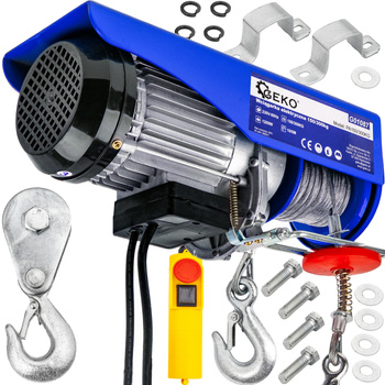 Wciągarka elektryczna warsztatowa budowlana 300kg 600W GEKO