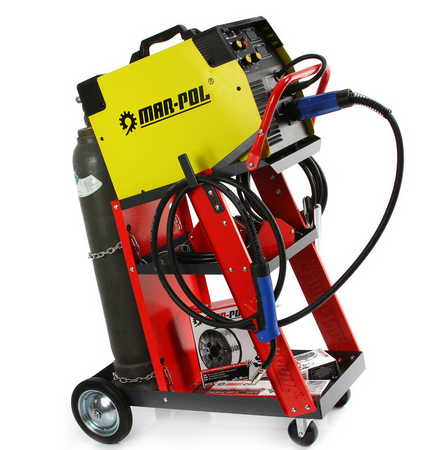 Wózek spawalniczy do spawarek z półką miejscem na butlę 3 półki MAR-POL