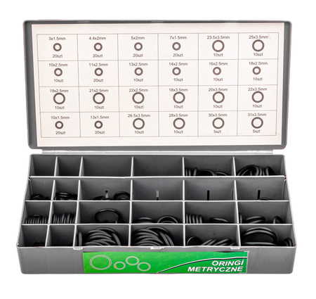 Oringi uszczelki uszczelka metryczne 900 szt. HNBR SEA SILVER