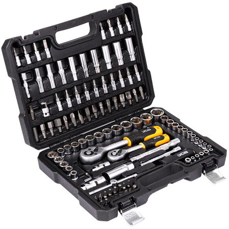 Zestaw narzędziowy warsztatowy klucze nasadowe nasadki torx Cr-v 108el JCB