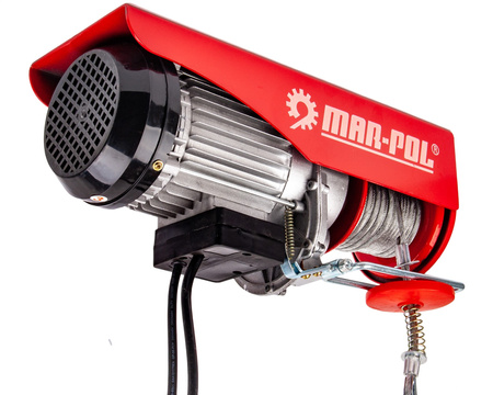 Wciągarka wyciągarka elektryczna linowa warsztatowa 800kg 1300W MAR-POL