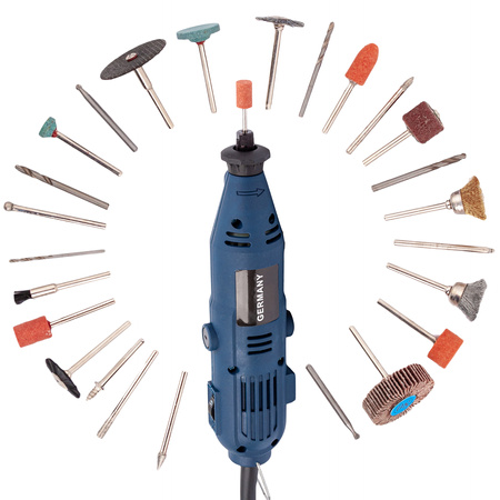 Multiszlifierka MINI 270W typu Dremel + Akcesoria (Zestaw 400el)