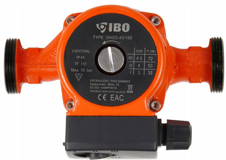 Pompa cyrkulacyjna obiegowa do pieca C.O. OHI 25-40/180 IBO