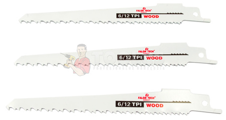 Brzeszczot nożyki do piły szablastej (zestaw 3szt) FALON-TECH