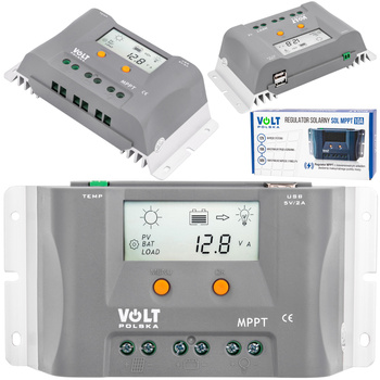 Regulator napięcia paneli ładowania solarnych MPPT 12V 10A VOLT POLSKA