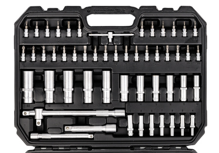 Zestaw kluczy nasadowych klucze nasadowe bity torx imbusowe CRV 172 el FORCEKRAFT