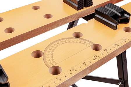 Składany stół warsztatowy metalowy z regulacją FALON-TECH