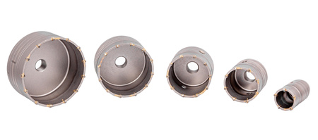 Zestaw otwornice do betonu SDS Plus 6 sztuk (walizka) SILVER