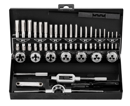 Zestaw narzynki gwintowniki kalibrowniki 32 szt M3-M12 walizka SCHEPPACH