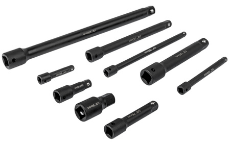 Zestaw przedłużek 1/2" 3/8" 1/4" 9szt. FALON TECH