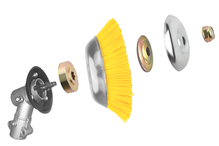 Szczotka do czyszczenia kostki brukowej szczotka nylonowa do kosa spalinowa