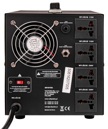 Konwerter reduktor napięcia 3000W (230V/110V) VOLT POLSKA