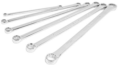 Klucze oczkowe proste długie 8-24 6el do napinaczy zestaw kluczy długich FALON-TECH