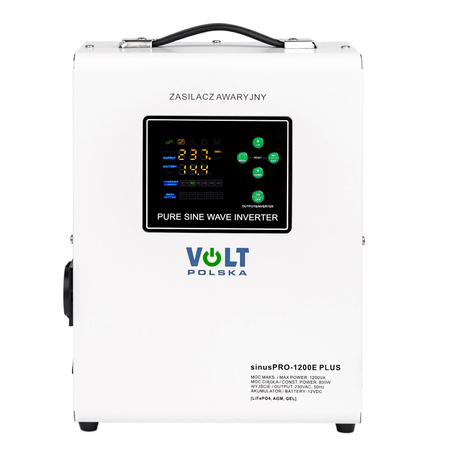 Zasilanie awaryjne ups pieca CO sinus pro 1200E PLUS 1200W 12V agm żel lifepo4 VOLT POLSKA