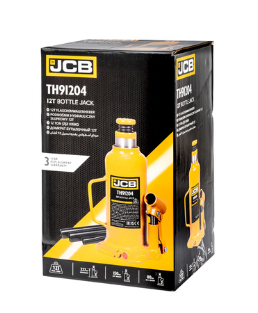 Podnośnik hydrauliczny słupkowy butelkowy maszynowy samochodowy lewarek 12T JCB