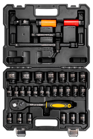 Profesjonalne klucze nasadowe zestaw 32el. 1/2" JCB