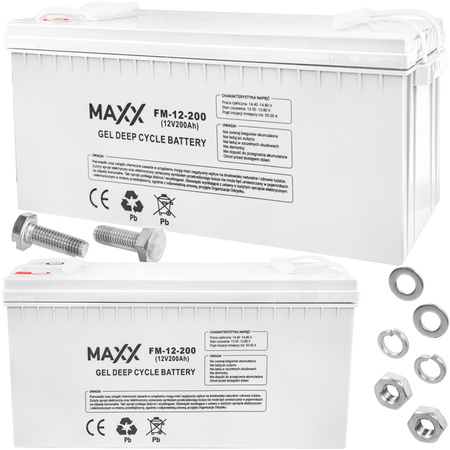 Akumulator żelowy DEEP CYCLE MAXX 200Ah 12V