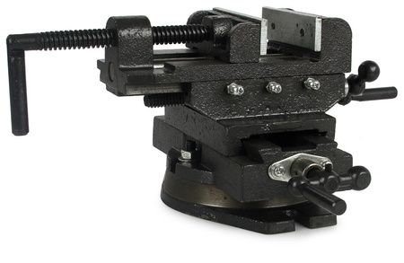 Imadło maszynowe krzyżowe dwuosiowe obrotowe 100mmMAR-POL