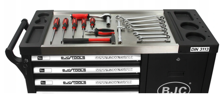 Profesjonalna Szafka Narzędziowa Wózek Warsztatowy 7 szuflad 306 el BJC